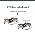 موقد غاز مزدوج محمول