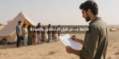 قائمة تجهيزات التخييم