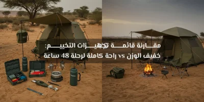 قائمة تجهيزات التخييم